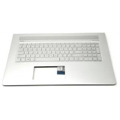 HP Bezel Palmrest Top Cover W/ Keyboard For ENVY 17-AE Silver 925477-001